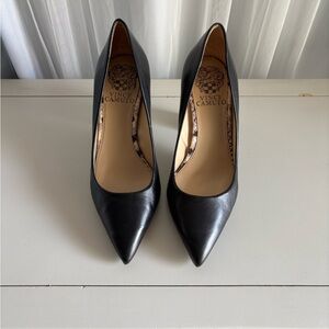 Vince Camuto Black Pointed Toe Heels
